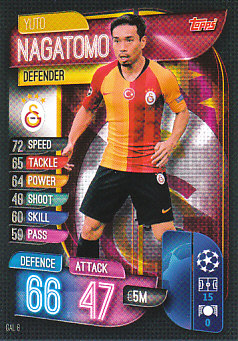 Yuto Nagatomo Galatasaray AS 2019/20 Topps Match Attax CL #GAL8